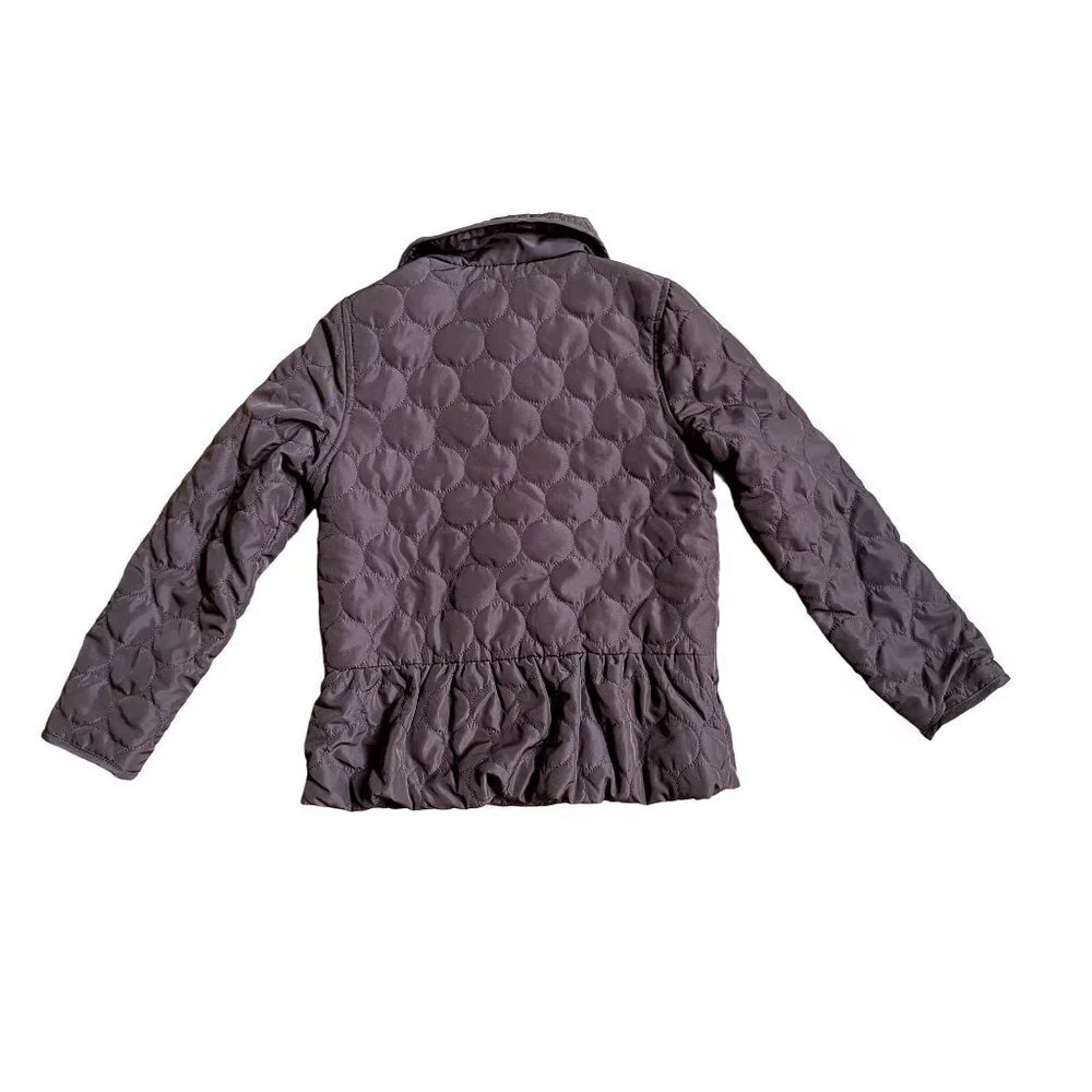 Gymboree Brown & Pink Puffy Jacket Peacoat M